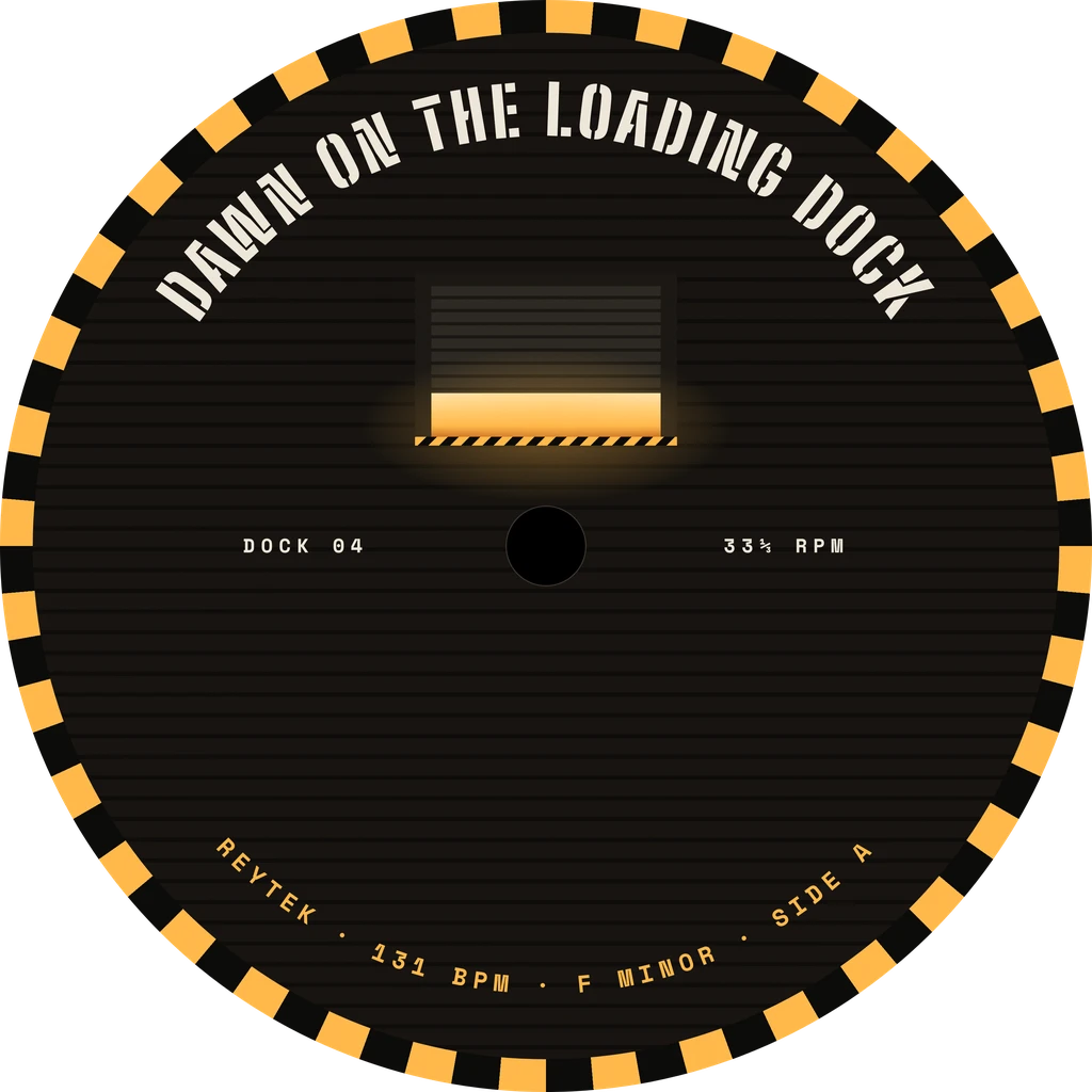 Record label art for Dawn on the Loading Dock